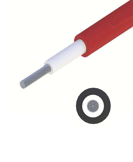 Solar Cabluri 1x6 roşu